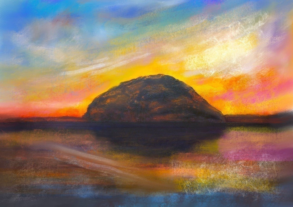 Ailsa Craig Dusk Arran Art Gifts From Scotland