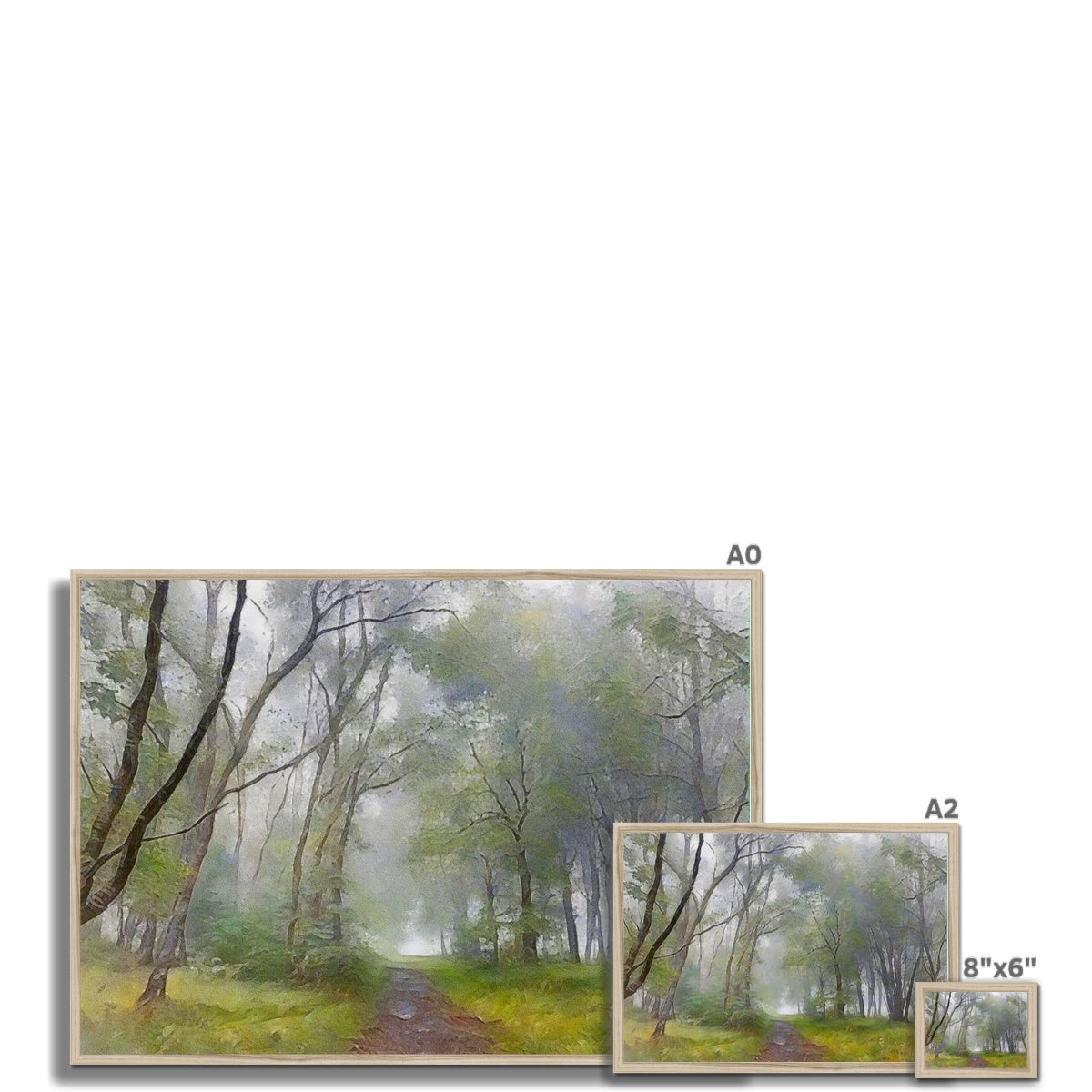 The Path To The Highland Mist Painting | Framed Prints From Scotland