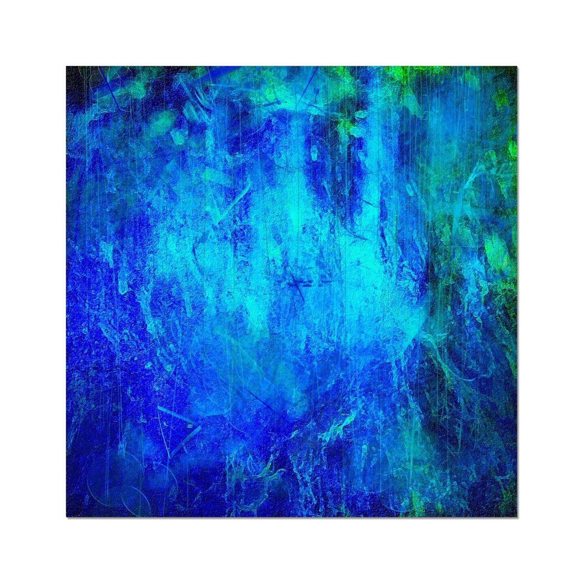 The Waterfall Abstract Painting | Fine Art Prints From Scotland-Unframed Prints-Abstract & Impressionistic Art Gallery-24"x24"-Paintings, Prints, Homeware, Art Gifts From Scotland By Scottish Artist Kevin Hunter