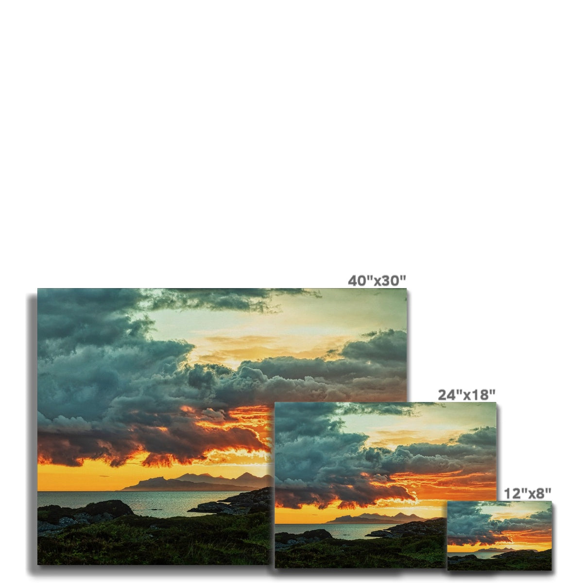 Sunset Over Skye From Ardtoe Scottish Landscape Photography | Canvas