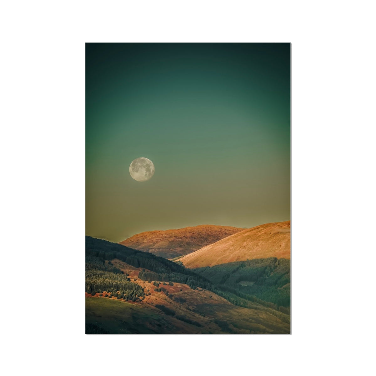 Argyll Moon Scottish Landscape Photography | Fine Art Prints From Scotlands From Scotland