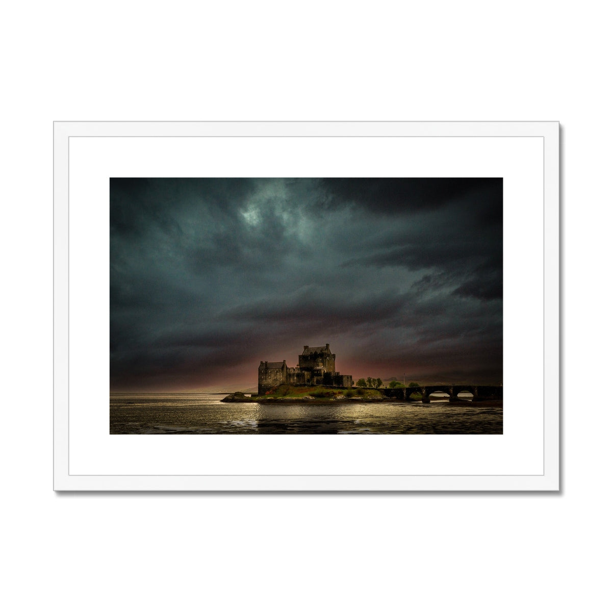 A Brooding Eilean Donan Castle Scottish Landscape Photography | Framed & Mounted Print