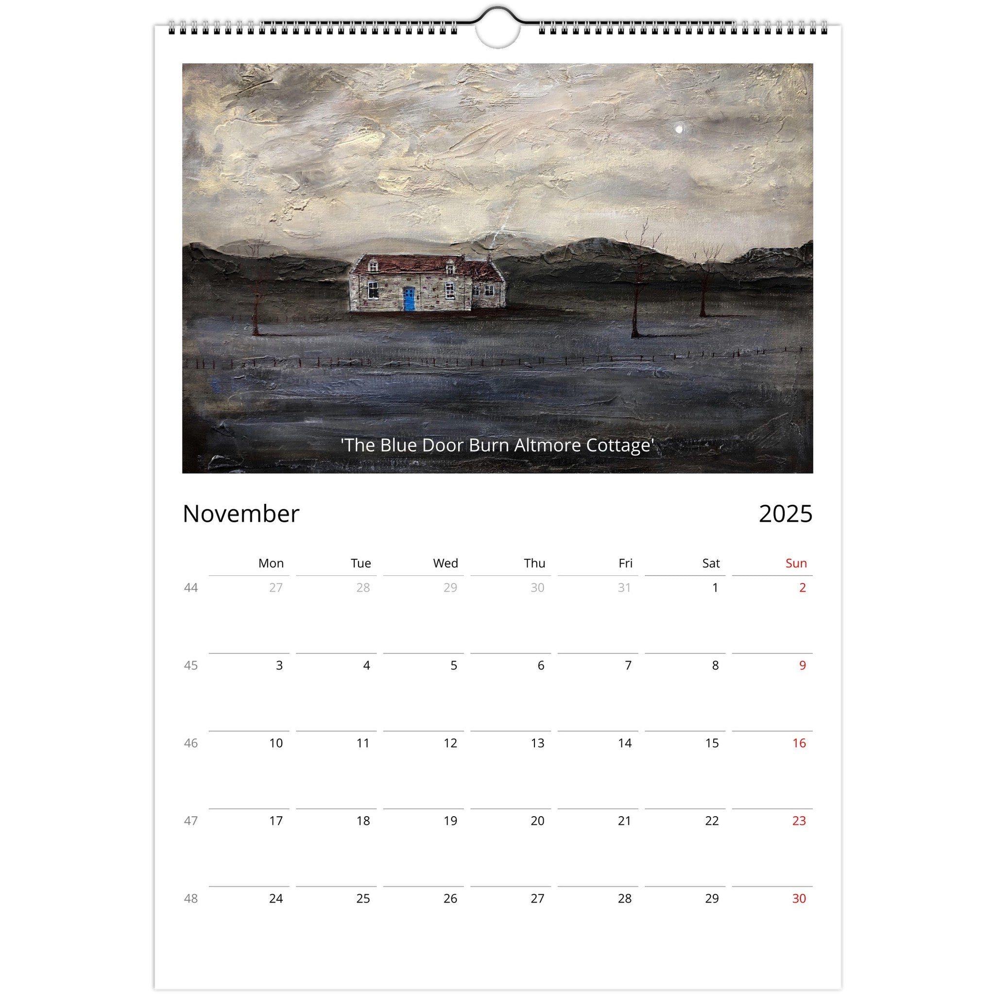 2025 A3 Art Calendar | Hunter Scottish Artist