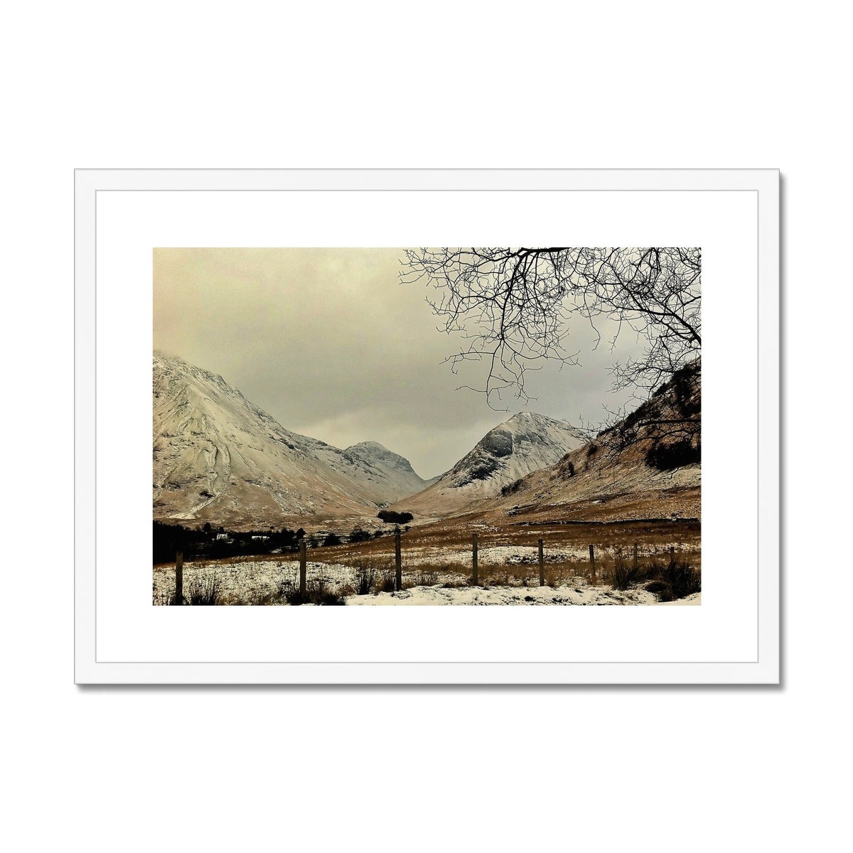 Winter In Glencoe Scottish Landscape Photography | Framed & Mounted Prints From Scotland