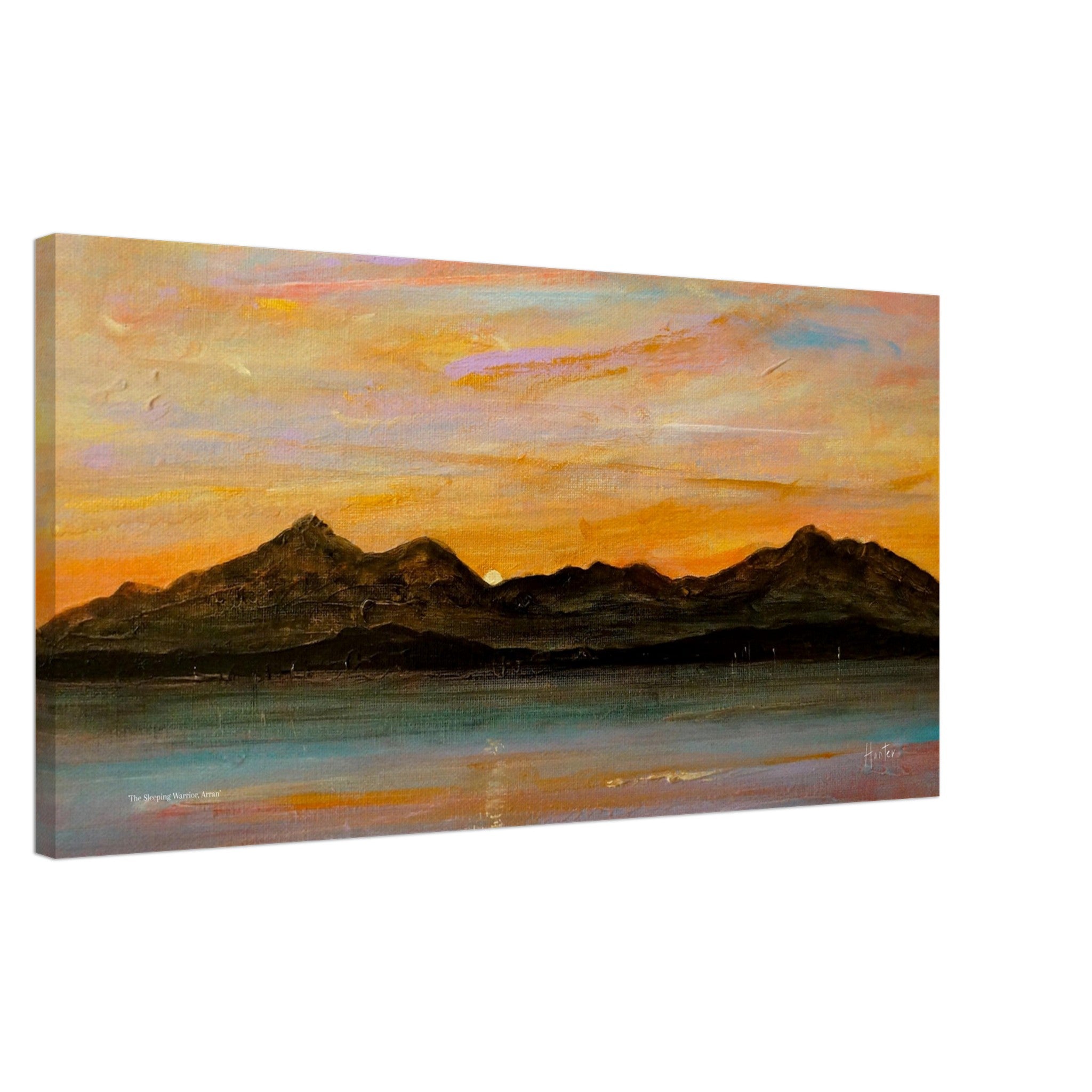 The Sleeping Warrior Arran 2:1 Ratio Panoramic Art Canvas