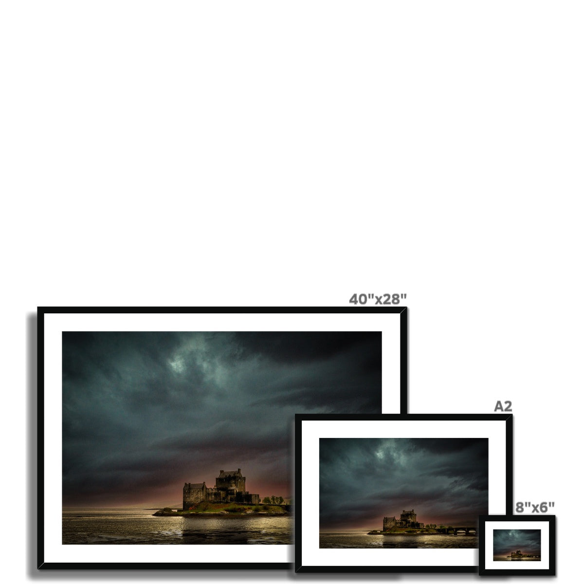 A Brooding Eilean Donan Castle Scottish Landscape Photography | Framed & Mounted Print