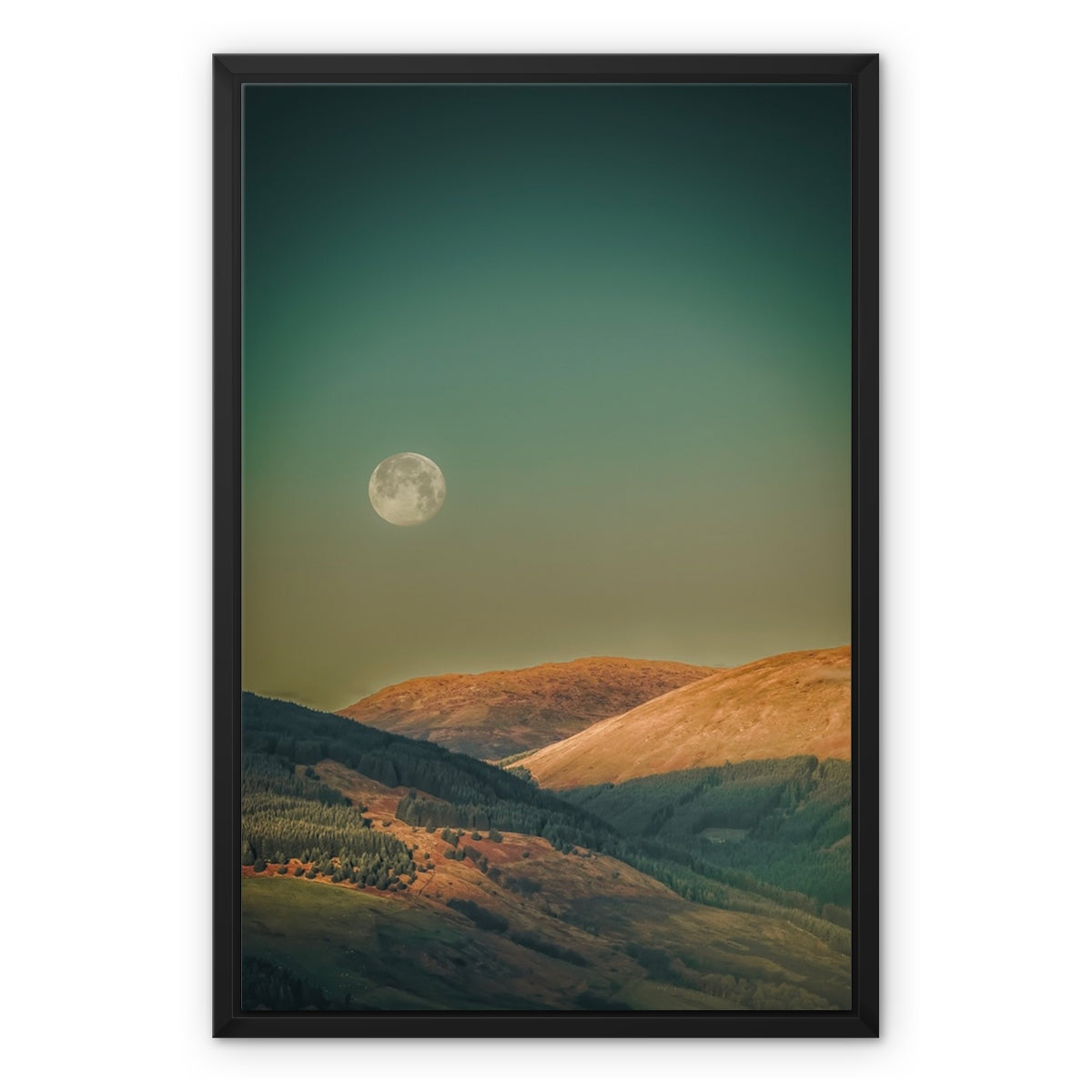 Argyll Moon Scottish Landscape Photography | Framed Canvas Prints From Scotland