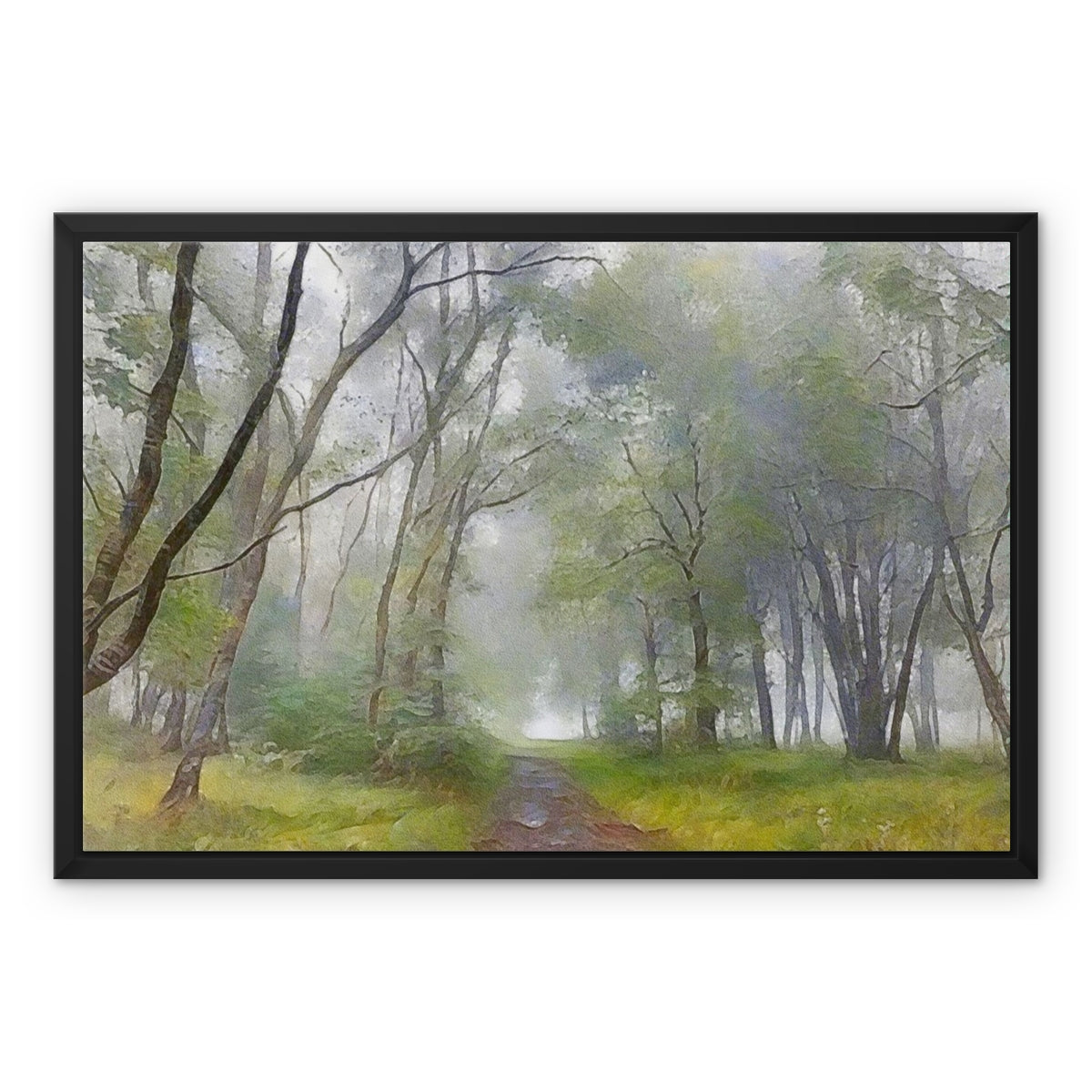 The Path To The Highland Mist Painting | Framed Canvas From Scotland