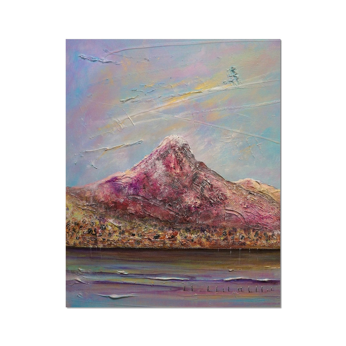 Ben Lomond Painting | Artist Proof Collector Prints From Scotland-Artist Proof Collector Prints-Scottish Lochs & Mountains Art Gallery-16"x20"-Paintings, Prints, Homeware, Art Gifts From Scotland By Scottish Artist Kevin Hunter