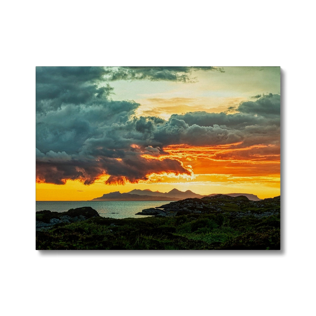 Sunset Over Skye From Ardtoe Scottish Landscape Photography | Canvas Prints From Scotland