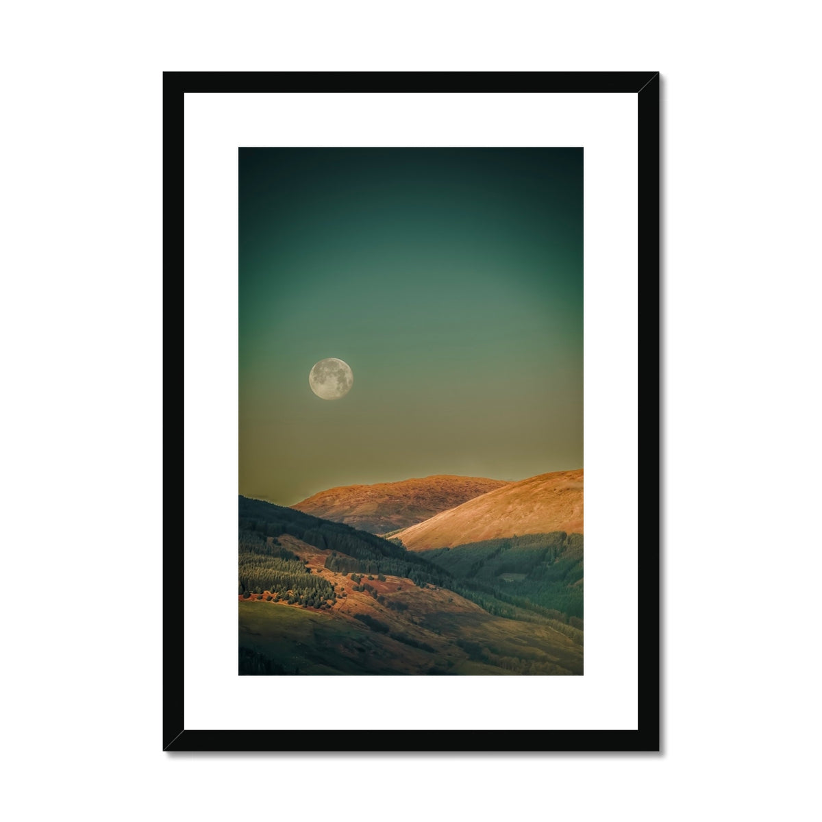 Argyll Moon Scottish Landscape Photography | Framed & Mounted Print