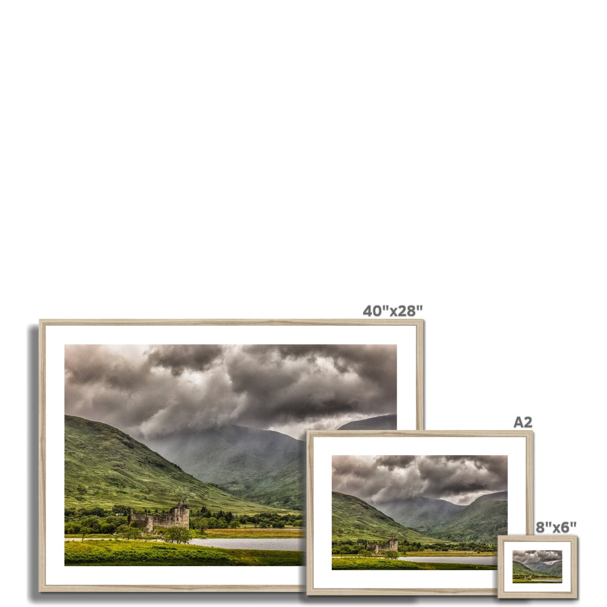 Kilchurn Castle Loch Awe Scottish Landscape Photography | Framed & Mounted Print