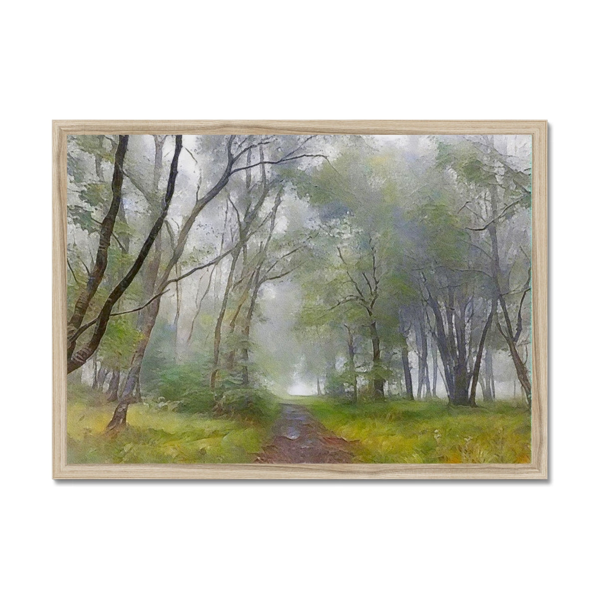 The Path To The Highland Mist Painting | Framed Prints From Scotland