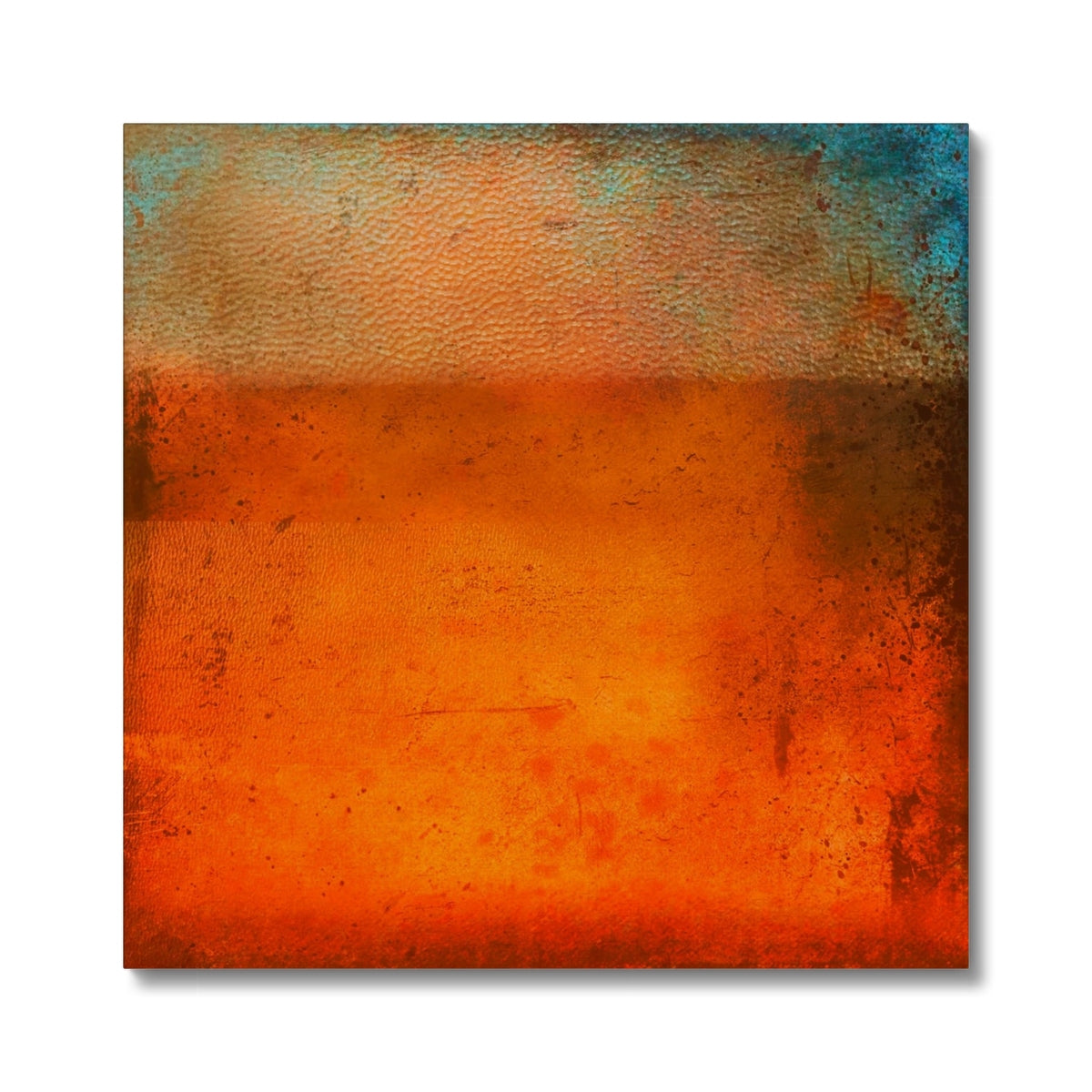 Sunset Horizon Abstract Painting | Canvas From Scotland-Contemporary Stretched Canvas Prints-Abstract & Impressionistic Art Gallery-24"x24"-Paintings, Prints, Homeware, Art Gifts From Scotland By Scottish Artist Kevin Hunter