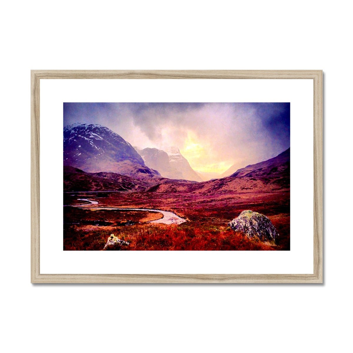 A Brooding Glencoe Painting | Framed & Mounted Prints From Scotland