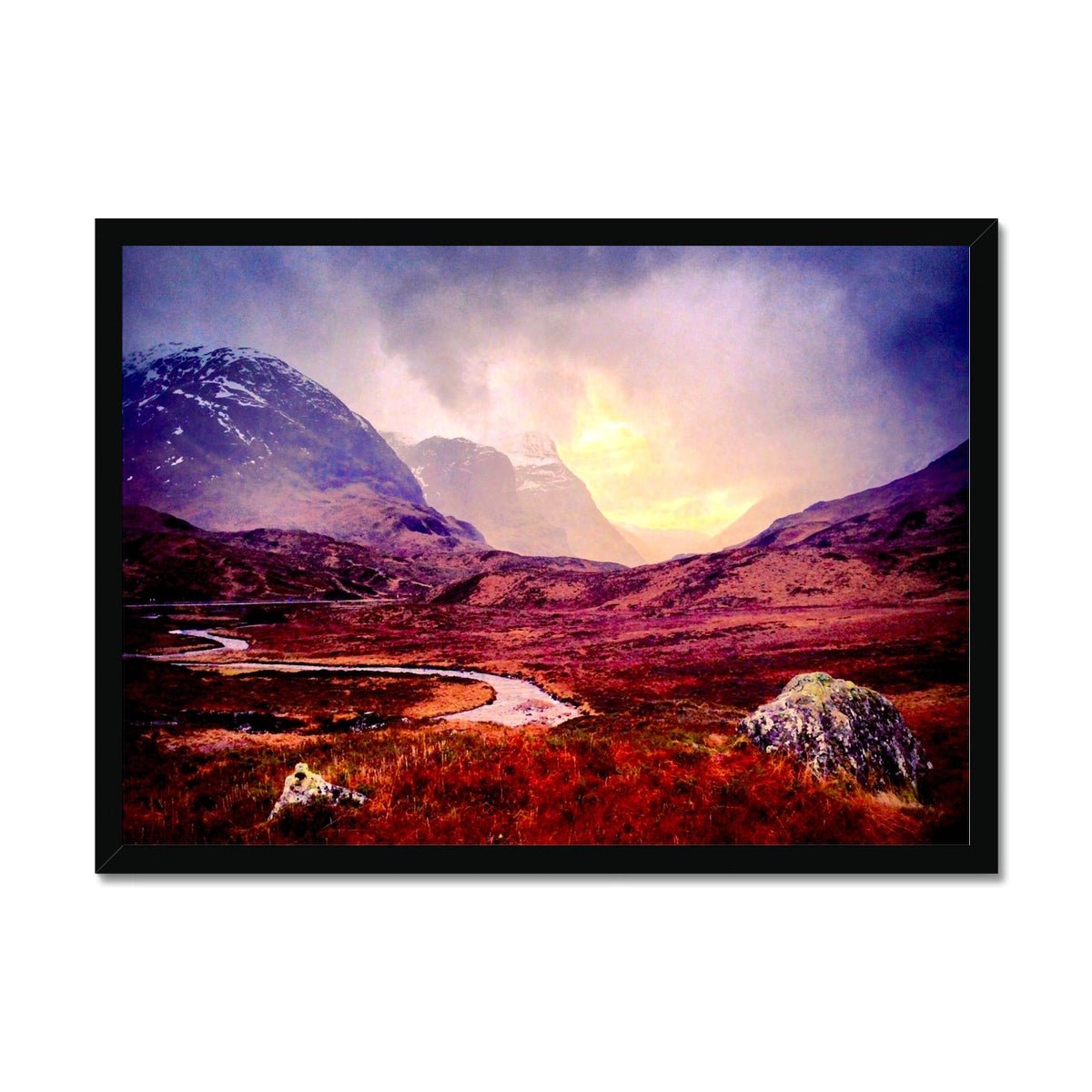 A Brooding Glencoe Painting | Framed Prints From Scotland