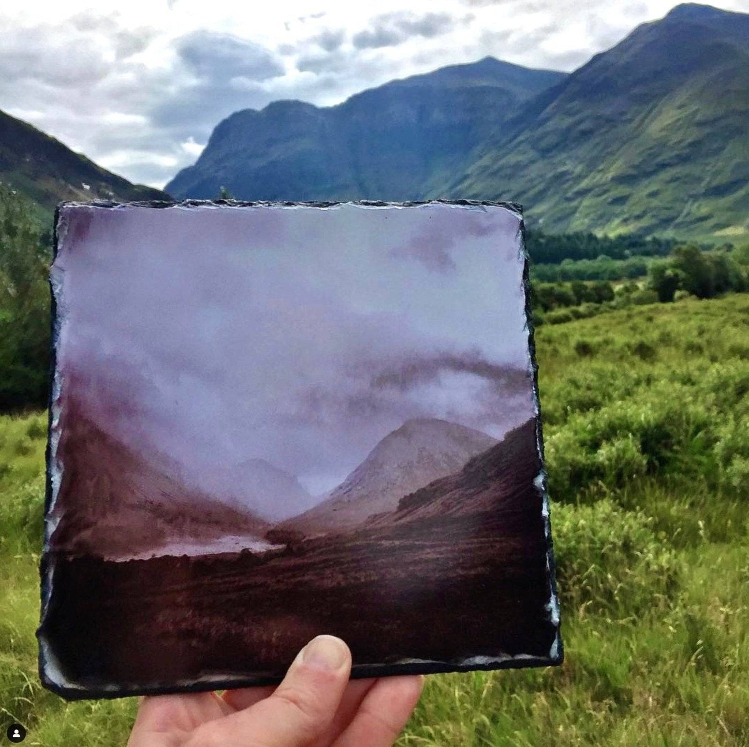 A Brooding Glencoe Scottish Slate Art