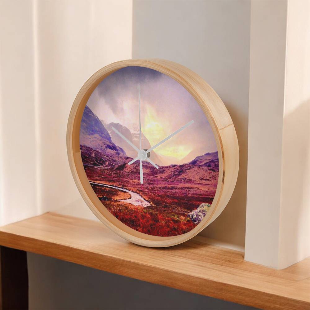 A Brooding Glencoe | Wall Art Clock | Scotland