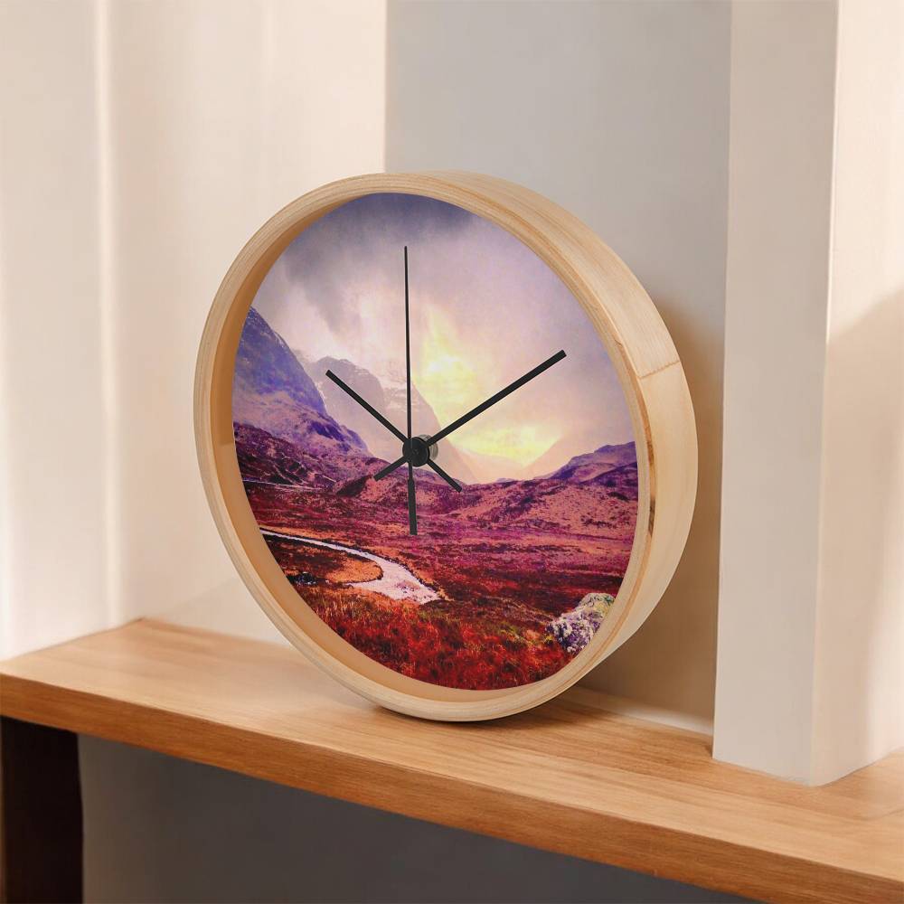 A Brooding Glencoe | Wall Art Clock | Scotland