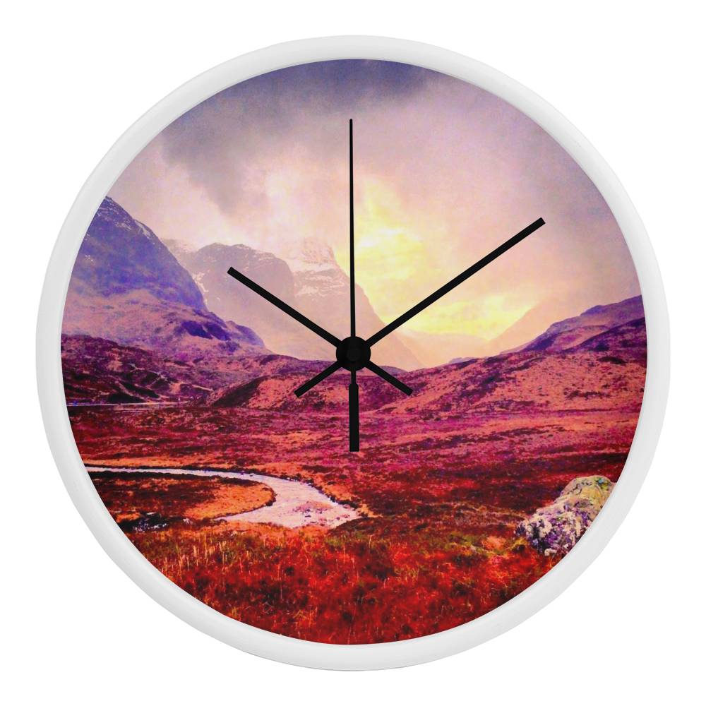 A Brooding Glencoe | Wall Art Clock | Scotland