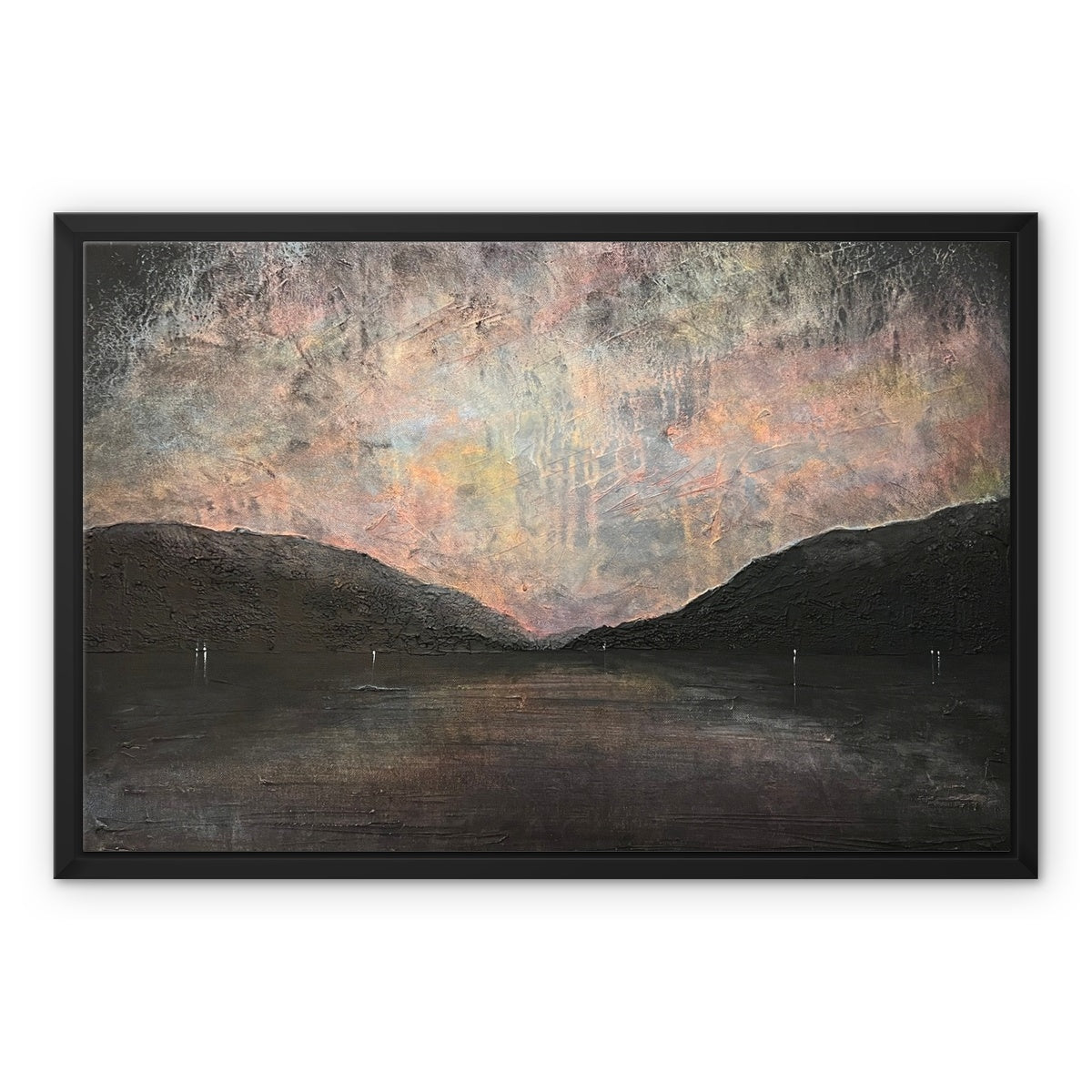 A Brooding Loch Lomond Painting | Framed Canvas From Scotland