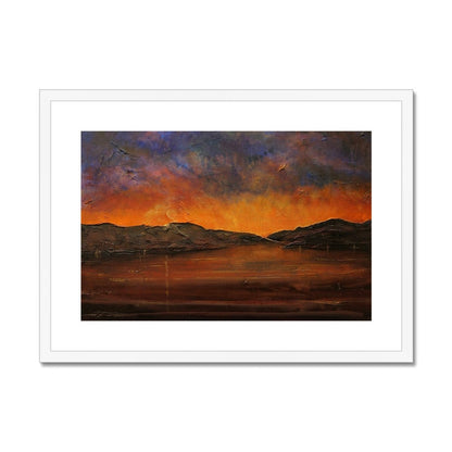 A Brooding River Clyde Dusk Painting | Framed &amp; Mounted Prints From Scotland