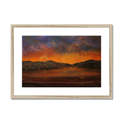 A Brooding River Clyde Dusk Painting | Framed &amp; Mounted Prints From Scotland