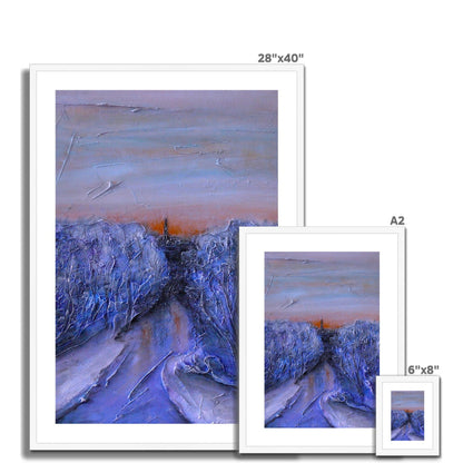 A Frozen River Kelvin Painting | Framed &amp; Mounted Prints From Scotland