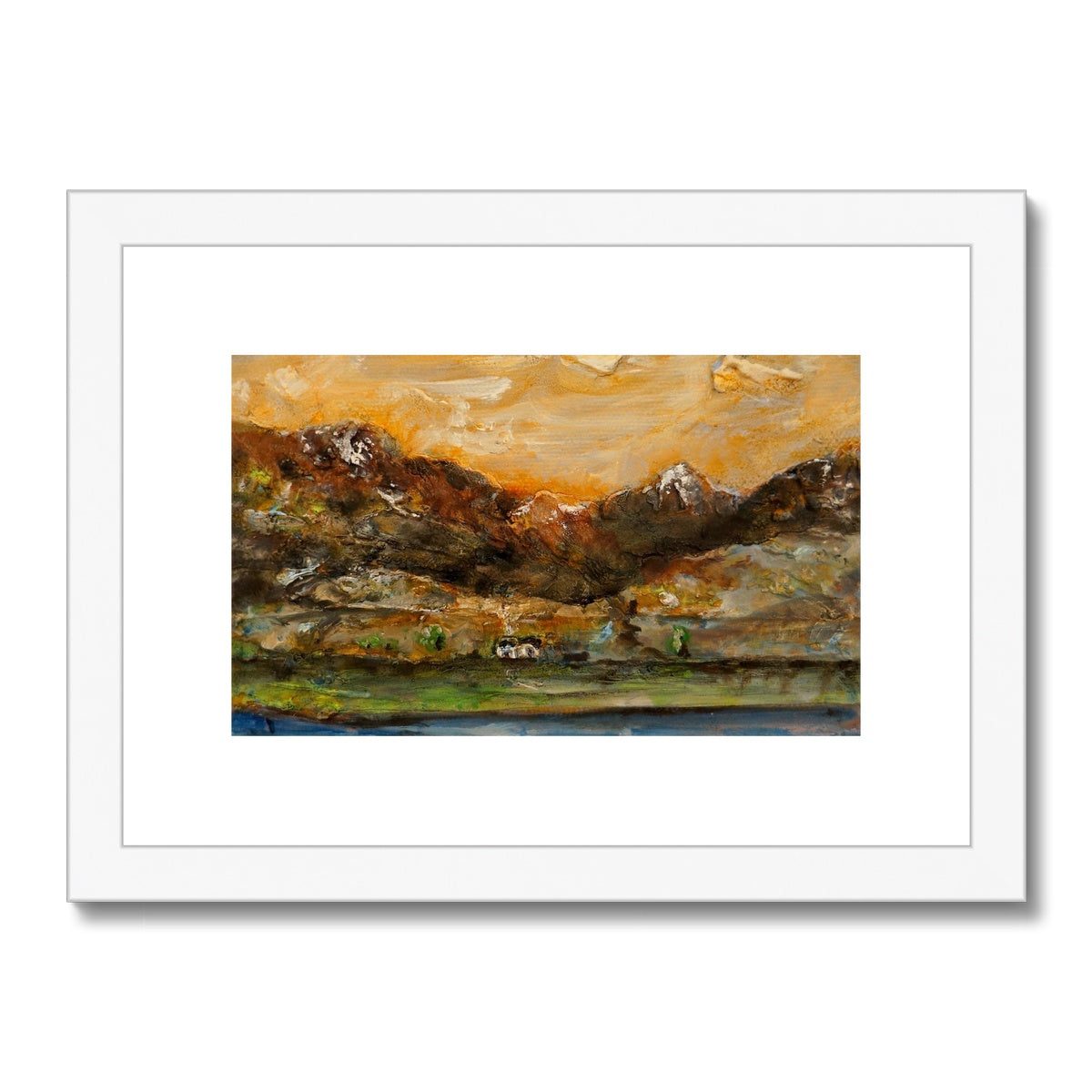 A Glencoe Cottage Painting | Framed &amp; Mounted Prints From Scotland