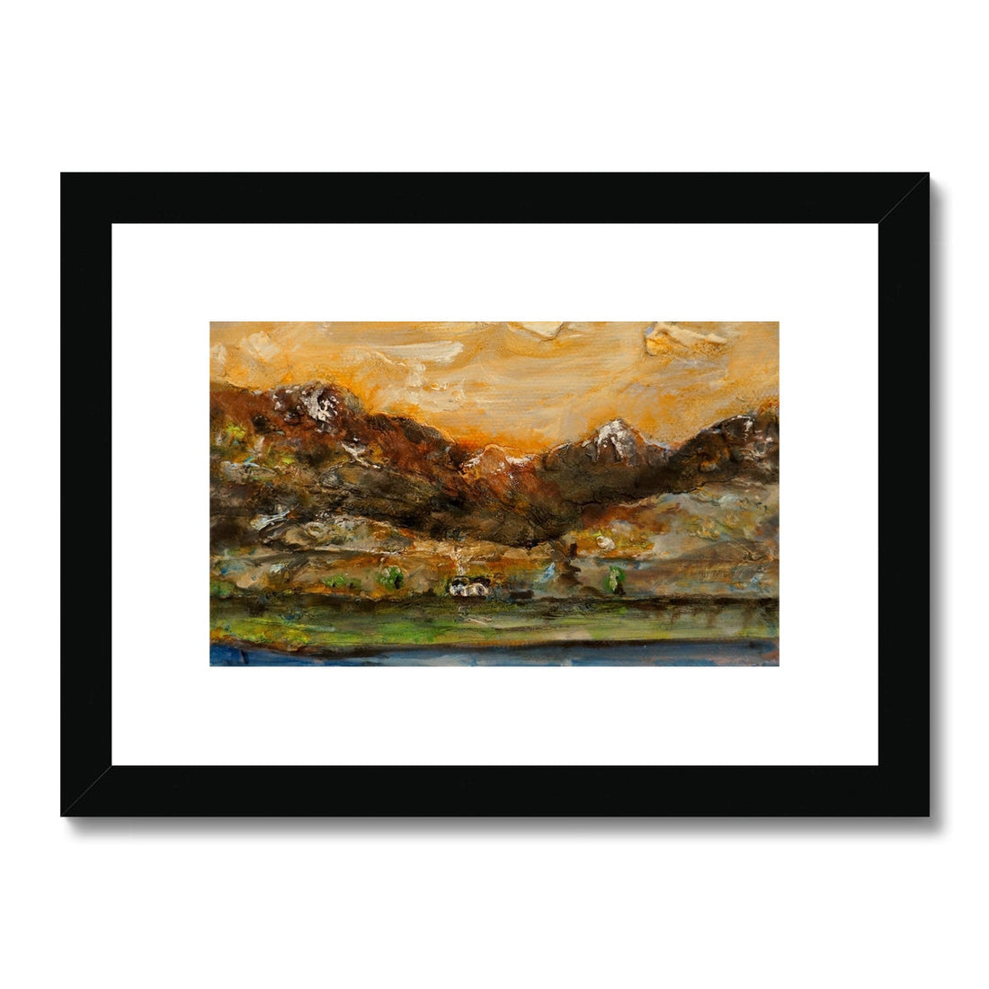 A Glencoe Cottage Painting | Framed &amp; Mounted Prints From Scotland