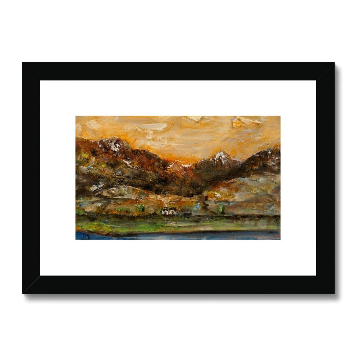 A Glencoe Cottage Painting | Framed & Mounted Prints From Scotland