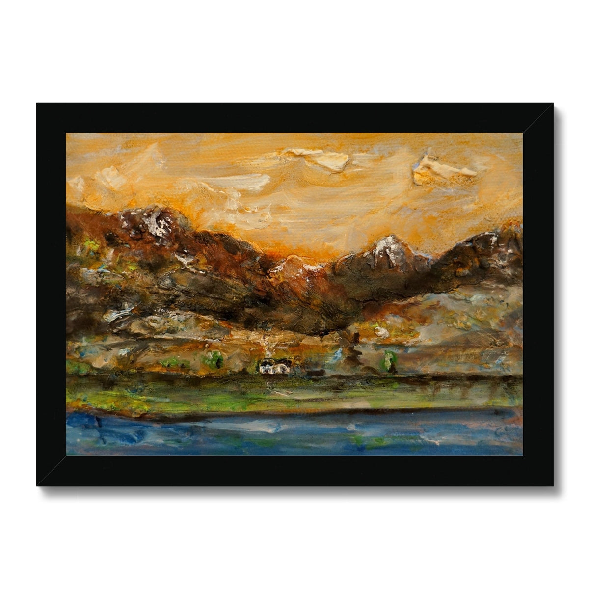 A Glencoe Cottage Painting | Framed Prints From Scotland