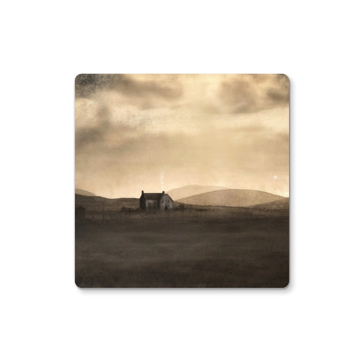 A Moonlit Croft | Scottish Art Gifts | Coaster