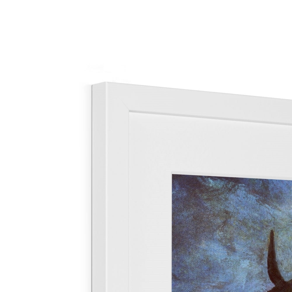 A Moonlit Highland Stag Painting | Framed &amp; Mounted Prints From Scotland