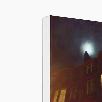 A Moonlit Tenement Art Eco Canvas-Edinburgh &amp; Glasgow Art Gallery