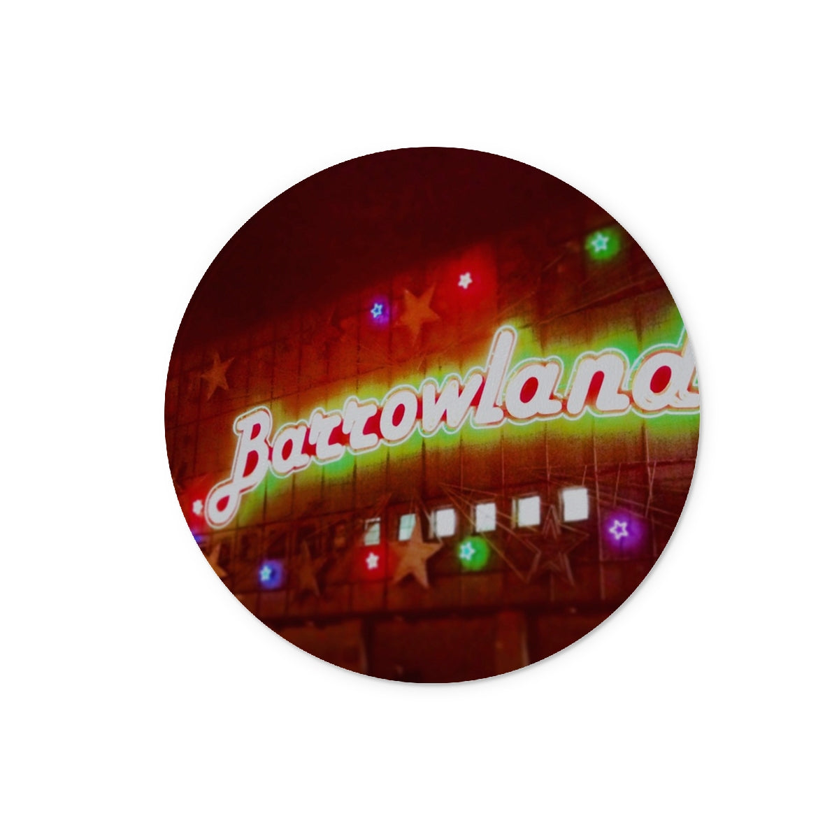 A Neon Glasgow Barrowlands Art Gifts Glass Chopping Board