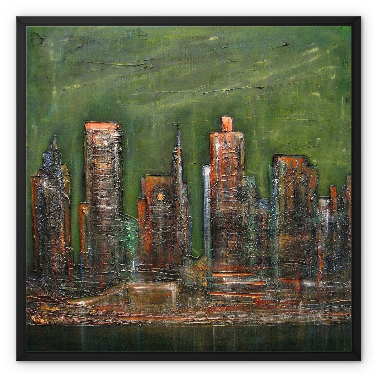 A Neon New York Painting | Framed Canvas From Scotland