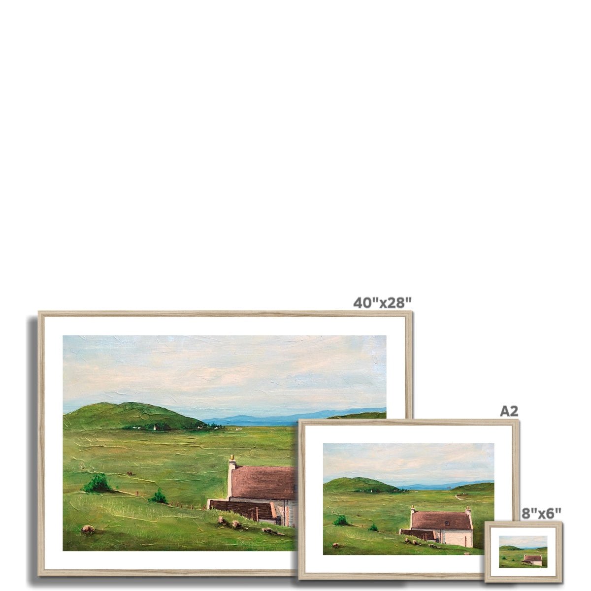 A Skye Cottage Painting | Framed & Mounted Prints From Scotland