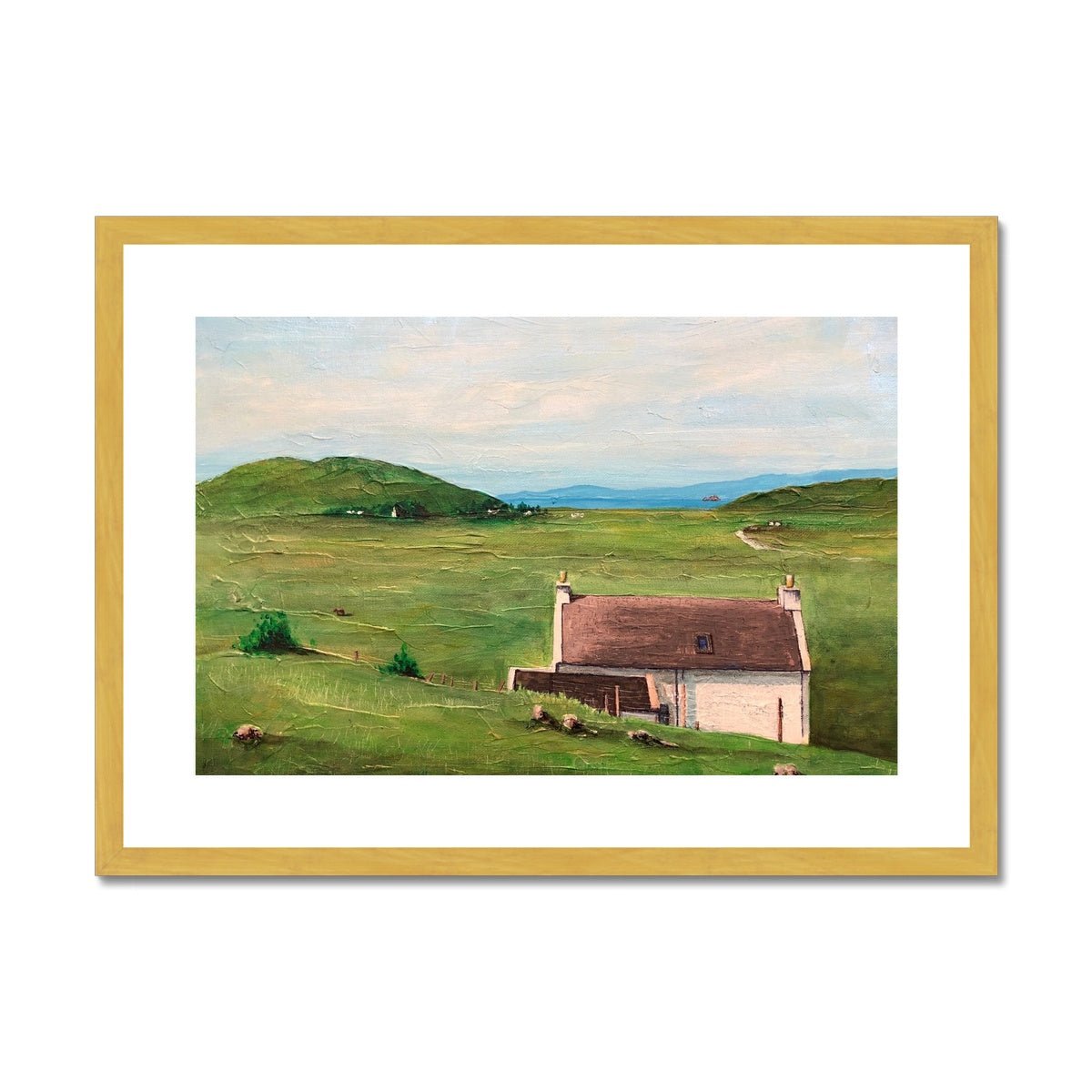 A Skye Cottage Painting | Antique Framed & Mounted Prints From Scotland