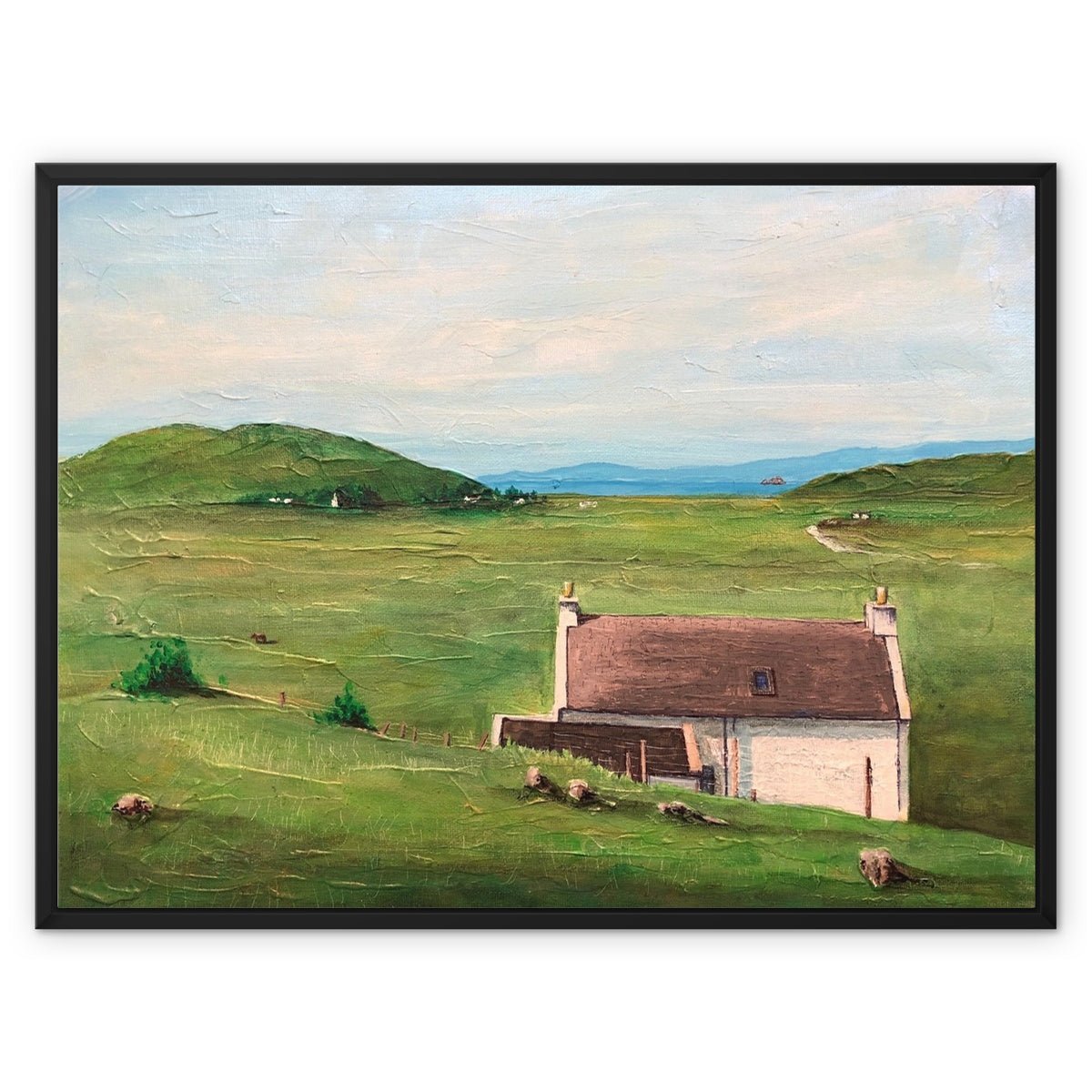 A Skye Cottage Painting | Framed Canvas From Scotland