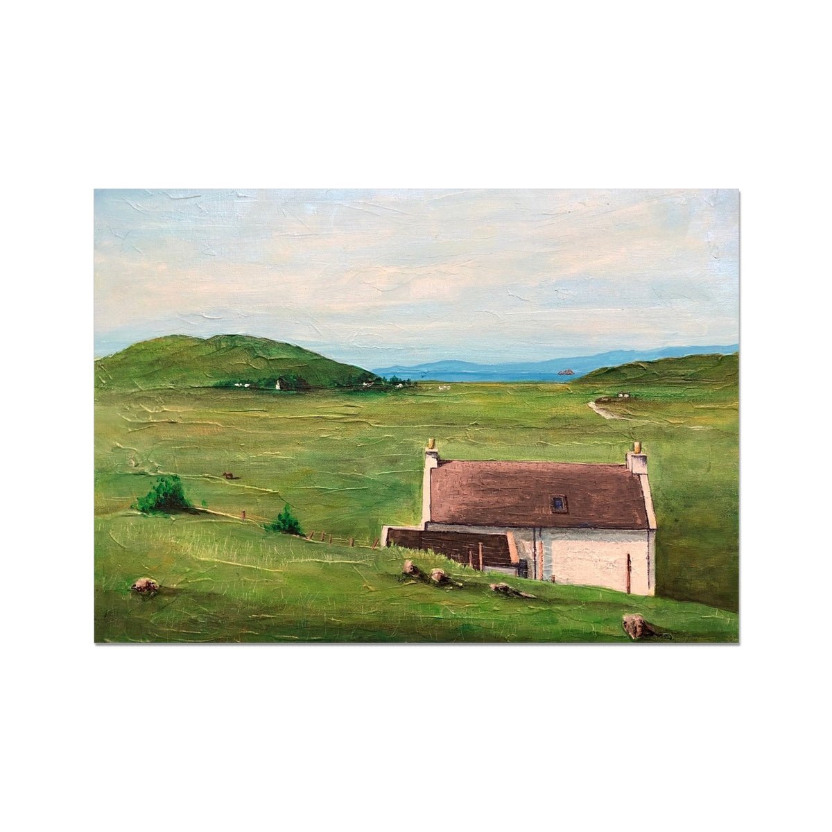 A Skye Cottage Painting Scotland | Signed Scottish Fine Art Prints