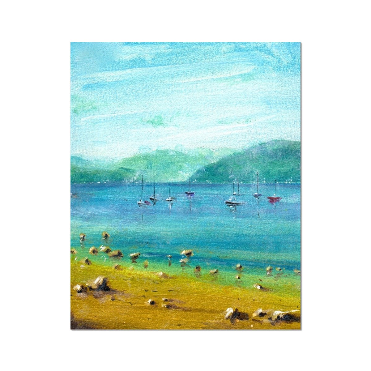 A Summer Day On The Clyde Painting | Artist Proof Collector Prints From Scotland