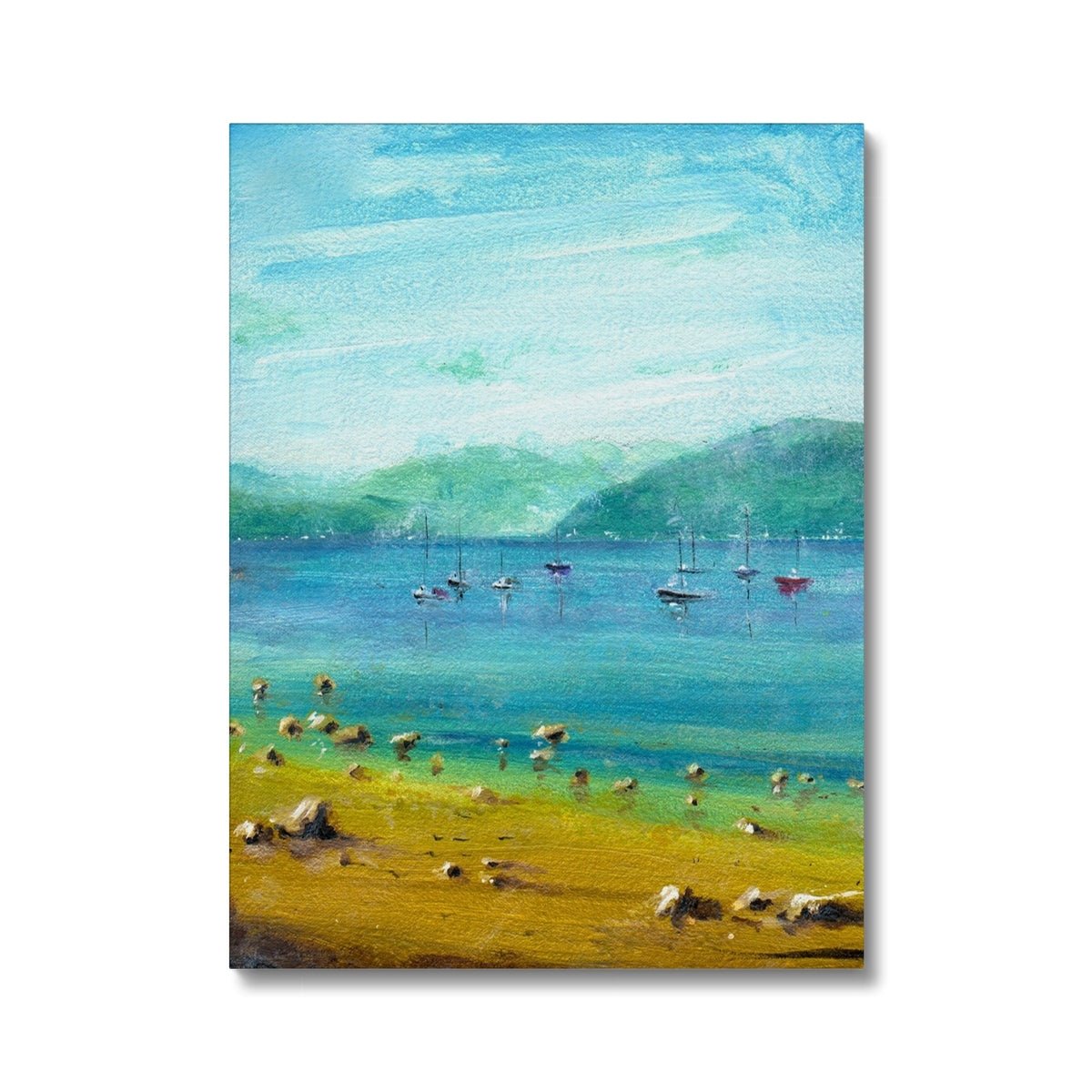 A Summer Day On The Clyde Painting | Canvas From Scotland