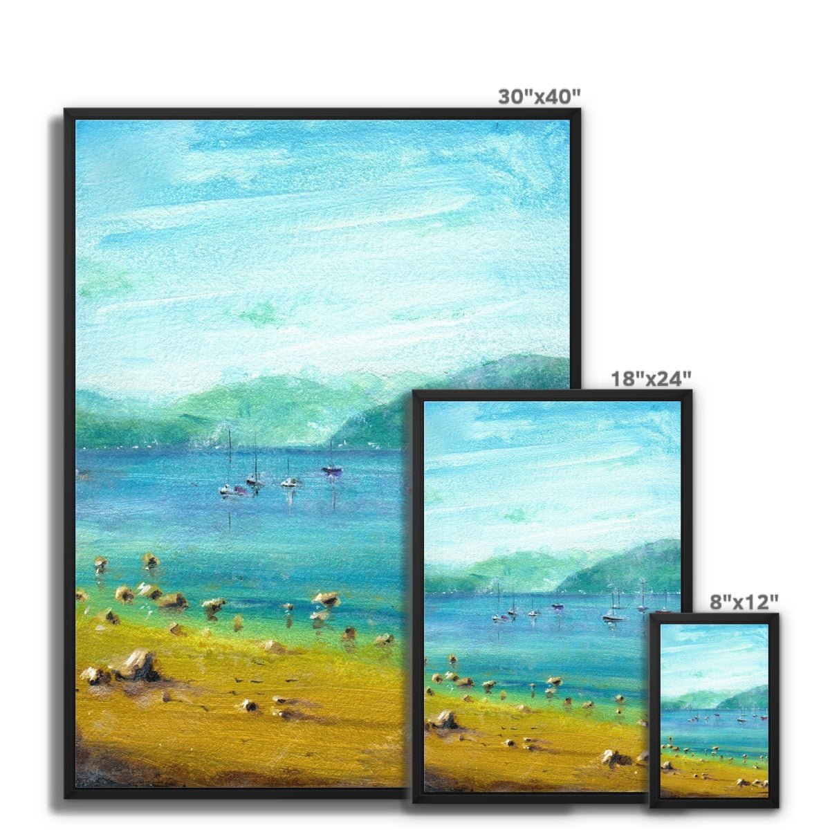 A Summer Day On The Clyde Painting | Framed Canvas Prints From Scotland