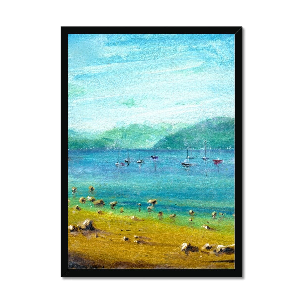 A Summer Day On The Clyde Painting | Framed Prints From Scotland