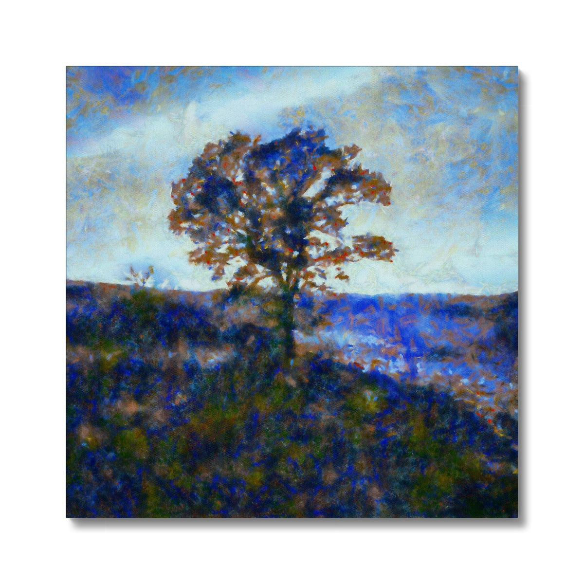 A Winter Highland Tree Painting | Canvas Prints From Scotland