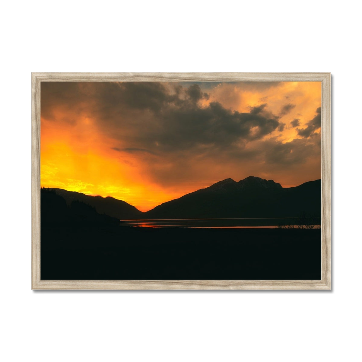 Loch Leven Sunset Glencoe Scottish Landscape Photography | Framed Print