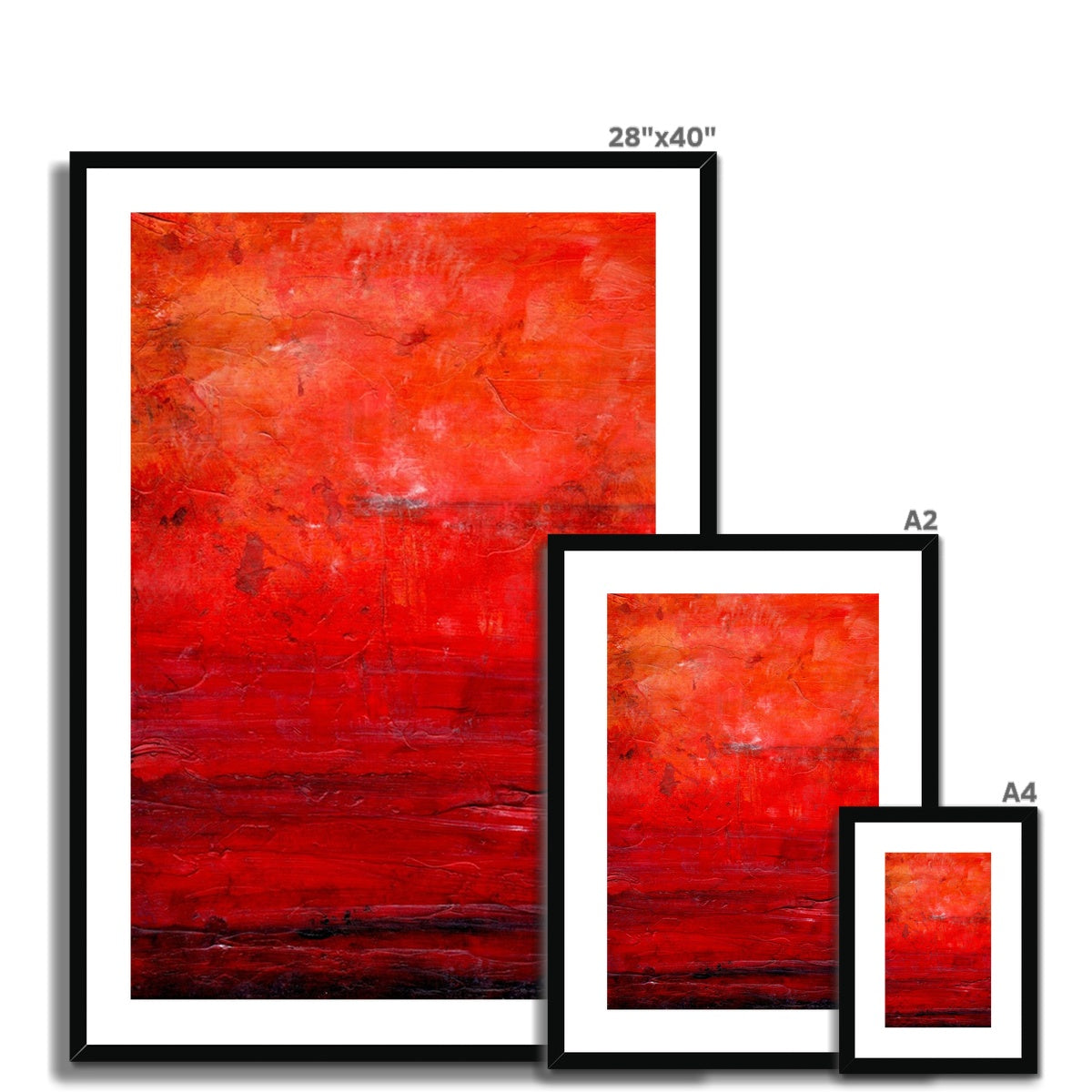 Abstract Summer Painting | Framed & Mounted Prints From Scotland