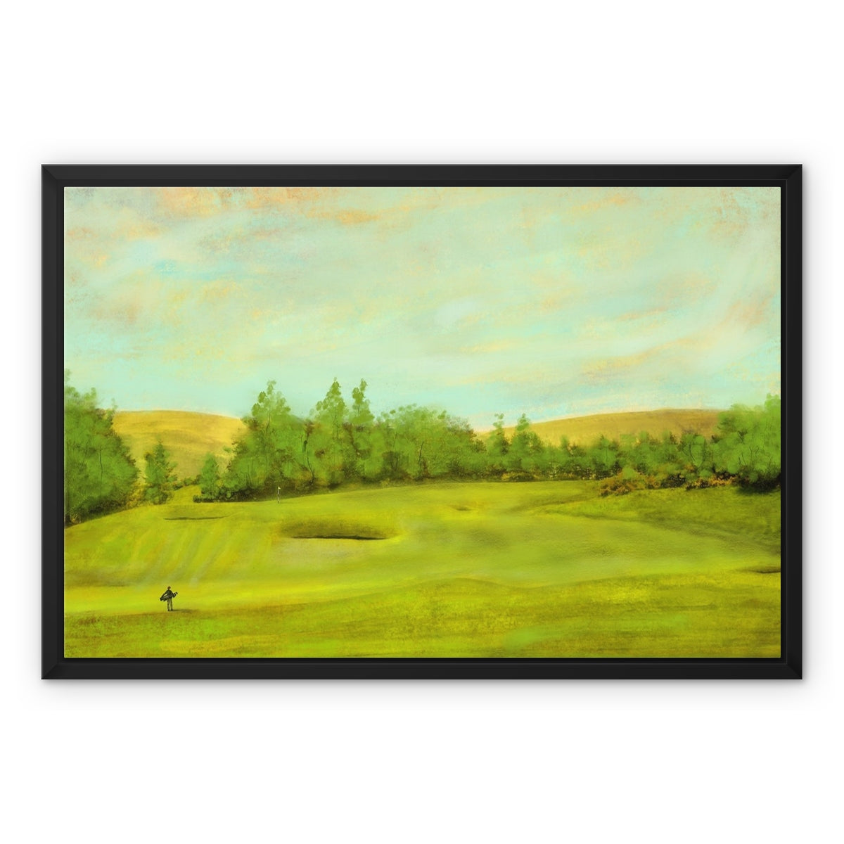 Gleneagles King's Golf Course, The 1st Painting | Framed Canvas Prints From Scotland