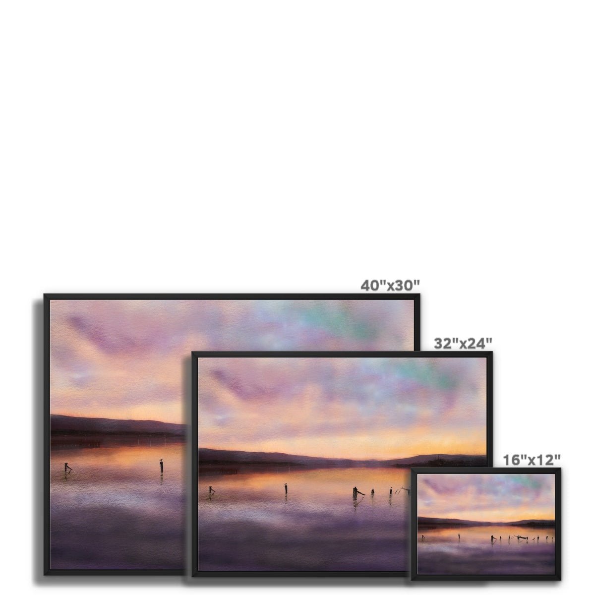 Admiralty Jetty Dusk Painting | Framed Canvas Prints From Scotland